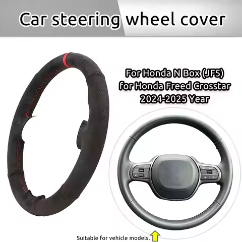 Car Steering Wheel Cover For Honda N Box (JF5) for Honda Freed Crosstar 2024-2025 Year Soft Suede Le