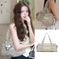 Korean Authentic deinet Large Capacity Leopard Print Luggage Bag Nylon Sports Yoga Bag Toast Gym Bag