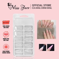 Specialized gum gel nails - Gum gel nails, nail extension gel nails for gum gel, box of 100 clear na