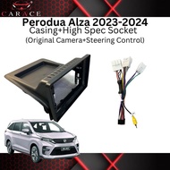 Perodua Alza 2023-ALZA2024 Android Player10''inch Casing+Small Drawer With Socket Free Clip