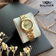 [Original] Balmer 8147L GP-2 Sapphire Women Watch with Gold dial and Stainless Steel