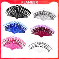 [FlameerMY] 50pcs Stretching Kit Ear Taper Plugs 14G-00G Ear Tunnels Set Mixed Size