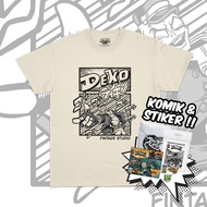 THE DEXOJO FINTAGE BEIGE GRAPHIC TEES