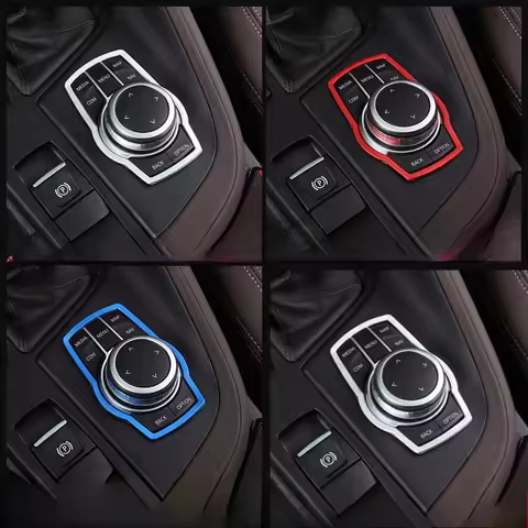 Car Multimedia Buttons Cover Molding Trim Car Accessories Interior for BMW 1 3 4 5 7 Series X1 X3 X4