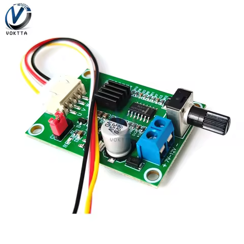 DC7-12V BLDC PWM Hall Motor Speed Controller Module 3/4 Wire Brushless Motor Driver Board Governor V