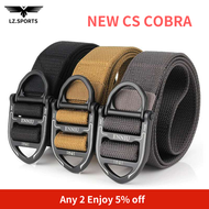 CS Cobra Tactical Belt Men’s Leather Safety Equipment Canvas Thick Steel Head Fans Special Forces