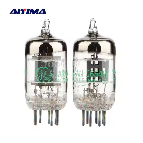 AIYIMA 2PCS GE 5654W GE5654 Vacuum Tube Valve Vacuum Electronic Tube Upgrade For 6J1 6m1 6AK5 6J1P E