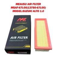 MEAUSU AIR FILTER  MSAF-67L00(13780-67L00)  MODEL:SUZUKI ALTO 1.0