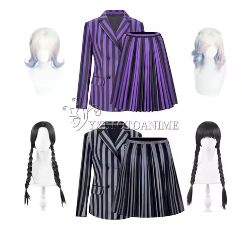 Addams Enid Sincl Halloween Cosplay Costume Girls Adult Family Birthday Party Nevermore Academy Unif