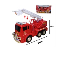 (Ready/Cod)Endless Power Fire Truck Rescue Rescue Fire Fighting Car Toy
