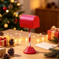 Wall Mountable Iron Mailbox Festive Ornament for Indoor Holiday Setup 12x12x34cm