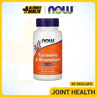 Now Foods Turmeric & Bromelain, Joint Supplement, Dietary Supplement For Your Health, 90 Veg Capsule