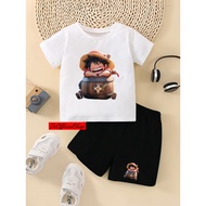 DC LUFFY ART CHILDREN'S CLOTHING SET BOYS' CLOTHING SET/ 2-10 YEARS