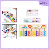 Gociy Montessori Learning Toys Slide Puzzle for Age 3 4 5 6 7 Years Old Boys Girls 10 Color