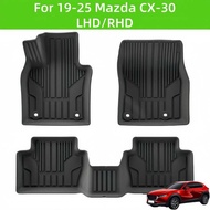 For 19-25 CX30 3D Carpet CX-30 TPE Car Floor Mat/Trunk Mat