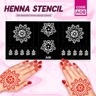 Sticker inai / Sticker Henna / Henna Stencil / Mehndi Stencil NEW DESIGN
