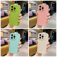 Solid Color Wave Pattern Casing For Vivo X70 Pro Plus X70 Pro+ X50 Pro X30 Pro X27 Phone Case Candy Color Wavy Edge Design Couple Shell Soft TPU Cases Back Cover