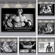 Arnold Schwarzenegger Motivational Quote Poster Print Canvas Gym Fitness Sports Wall Art Decor