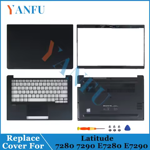 New Cover For Latitude 7280 7290 E7280 E7290 Laptop Screen Back/Bezel/Palmrest/Bottom Case/Keyboard/