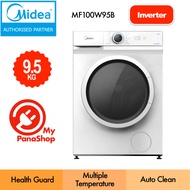 Midea Inverter Washing Machine Front Load Fully Washer ( 9.5KG / 8.5KG ) MF100W95B / MF100W85B