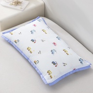 Kids 100% Cotton Pillow Case with Zipper Breathable Cute Cartoon Children 1pc Pillow Cover for Baby