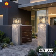 Modern Outdoor Gate Lamp (E27) | Lampu Pagar