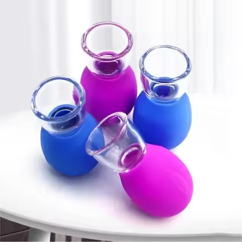 Silicone Cupping Massage Cup For Body Face Neck Eye Massager Vacuum Tank Body Facial Care, Anti-agin