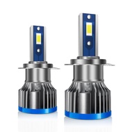 Roadsun 2ชิ้น H7 CSP ชิปไฟหน้ารถมอเตอร์ไซค์แบบ LED หลอดไฟ150W ไฟขับรถหมอกรถ25000LM 6000K สีขาว12V Da