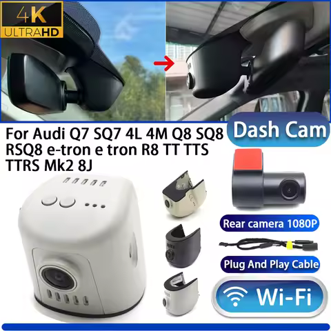 For Audi Q7 SQ7 4L 4M Q8 SQ8 RSQ8 e-tron e tron R8 TT TTS TTRS Mk2 8J 4K Dash Cam Camera DVR Wifi Pl