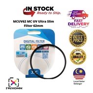🔥READY STOCK🔥  JJC A+ F-MCUV62 MC UV Ultra Slim Filter 62mm for Camera Lens (Japan AGC Glass)