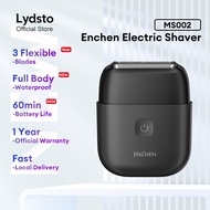 Enchen Pencukur MS002 Electric Shaver Waterproof 3 Flexible Blades Compact Foil Shaver With Lock