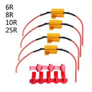 HL 4pcsLED Car Light Resistance 25W 6 8 10 25Ω Load Resistors for Turn Signal Lamp