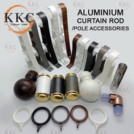 KKC Curtain Rod Accessories/Single Bracket/ Double Bracket/Joiner/Ring/End cap