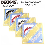 DECKAS 94+96 BCD bicycle chainwheel 32T 34T 36T 38T MTB bike Chainring Crown Round Oval for M4000 M4