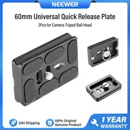 NEEWER 2 Pcs 60mm Universal Quick Release Plate 2 tấm tháo lắp nhanh đa năng 60mm tấm đế QR kim loại