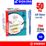 Stabilo Liner 348 Ball Pen (50pcs/box) 0.5mm / 0.7mm Retractable Ball Pen Bundle