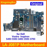 FDI55 LA-J081P Mainboard For DELL Inspiron Vostro 5493 5593 3493 3593 3793 Laptop Motherboard I3-100