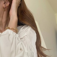 My.SO:: E14 18K Gold-Plated ・ Twist Shape Ear Socket Clip (Single Item)