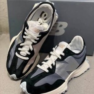 全新New Balance 327 低幫休閒跑步鞋 女款 黑色