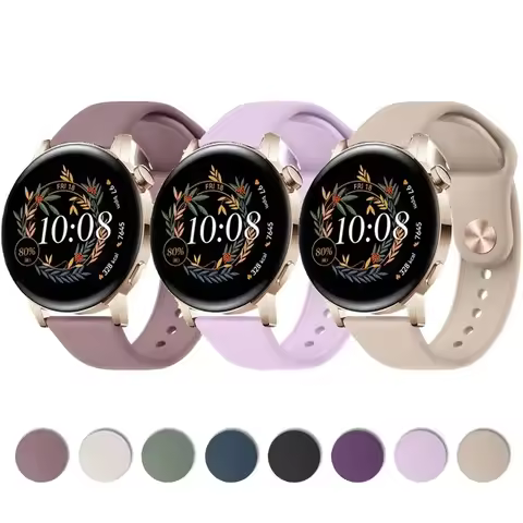 Silicone Watch Band for Huawei Watch GT 3 GT 2 42mm 46mm/GT Runner/GT3 Pro Strap 20mm 22mm band for 