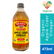 BRAGG Organic Apple Cider Vinegar 473ml (16 FL OZ) | Raw-Unfiltered | Unpasteurized | With The Mother | 有機蘋果醋 | Cuka Sari Epal Organik
