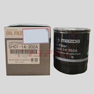 Mazda Genuine SH01-14-302A Oil Filter - Mazda 3 2.0 / CX-5 2.2D / Mazda 6 2.3L / Mazda 5 (2.0) / For