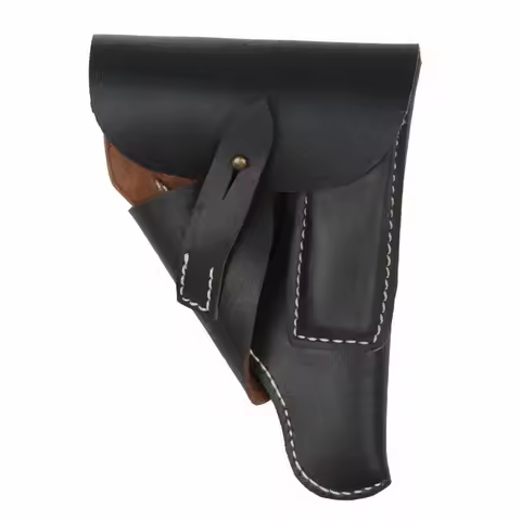 WWII German Black Leather Walther PPK Holster Color Black-GM046