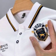 Long Sleeve Polo Shirt Men 2022 Autunm and Winter New Plus Size Loose Casual Fashion Embroidery Business Lapel Long Sleeve T Shirt for Men 818