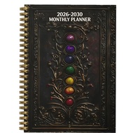 Monthly Planner Calendar Notebook 2026-2030 5 Year Holidays New Year Gift Note Book