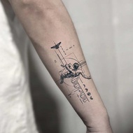 New Waterproof Temporary Tattoo Stickers Featuring Fallen Angels Design, Lasting 1-2 Weeks, Semi-per