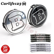 4pcs Mercedes-benz BRABUS Wheel Rim Hub Cap Tire Center Cover Decorative Stickers For A-class S-class E-class