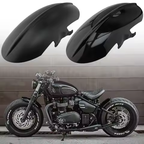 For Triumph Bobber Bonneville Speedmaster 1200 18- Cafe Racer Motorcycle Short Front Fender Mudguard