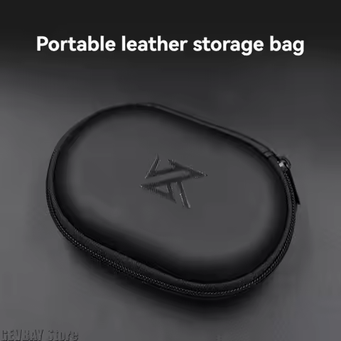 KZ Oval Earphone Storage Bag High Quality PU Leather Cortical Pressure Resistant Portable Case for I