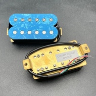 KR-Blue Pearl Humbucker Electric Guitar Pickup Adjustable Screw Dual Coil 6 String Guitar Coil Split